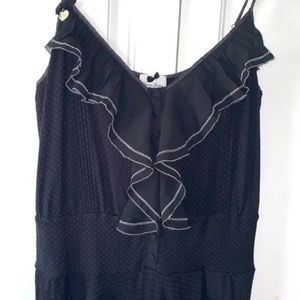 Guess jeans Y2K 90s pinup ruffle dress With silver